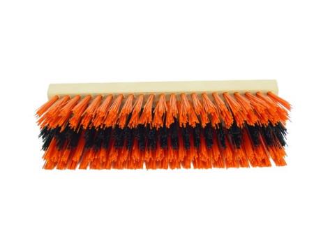 Schuhbürste orange-schwarz-orange als Ersatzbürste