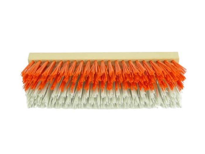 Schuhbürste orange-weiß als Ersatzbürste